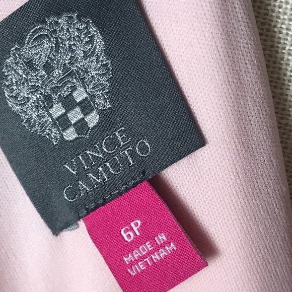 VINCE CAMUTO Womens Mini Light Pink Floral Halter Scuba Summer Dress Size 6P NEW - Picture 10 of 15